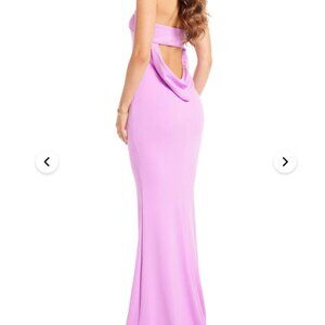 NWT Katie May Mary Kate Strapless Open Back Gown